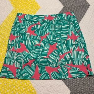Loudmouth Ladies Golf Skort Size 4 -Shark print